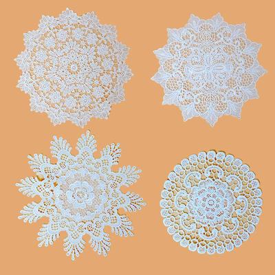 Ethnic Style French Lace Coasters & Placemats: Embroidered, Heat-Resistant, Decorative Table Mats