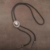 6Pcs Men's Fashion Rodeos Bolo Tie with Adjustable Leather Strap and Western Cow Skull Metal Pendant Necktie Necklace