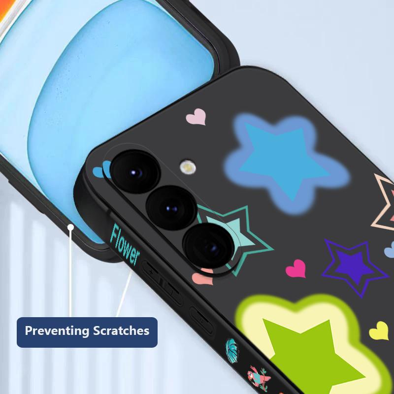 Custodia Stellata Colorata Mista Per Samsung Galaxy A57 A37 A17 A56 A36 A26 A16 A55 A35 A25 A15 A54 5G S21 FE S22 S23 S24 Plus S25 Edge S26 Ultra Cover