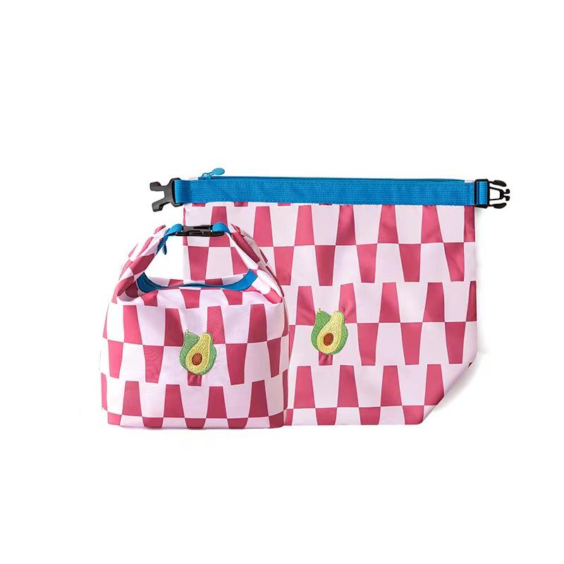 Large Capacity Foldable Insulated Lunch Bag for Freshness Preservation