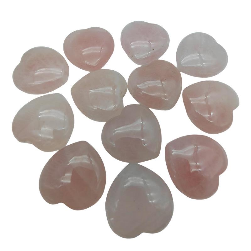 

Натуральний Рожевий Кварц Серце Камінь Підвіска Прикраса Подарунок B01 Rose Quartz Heart