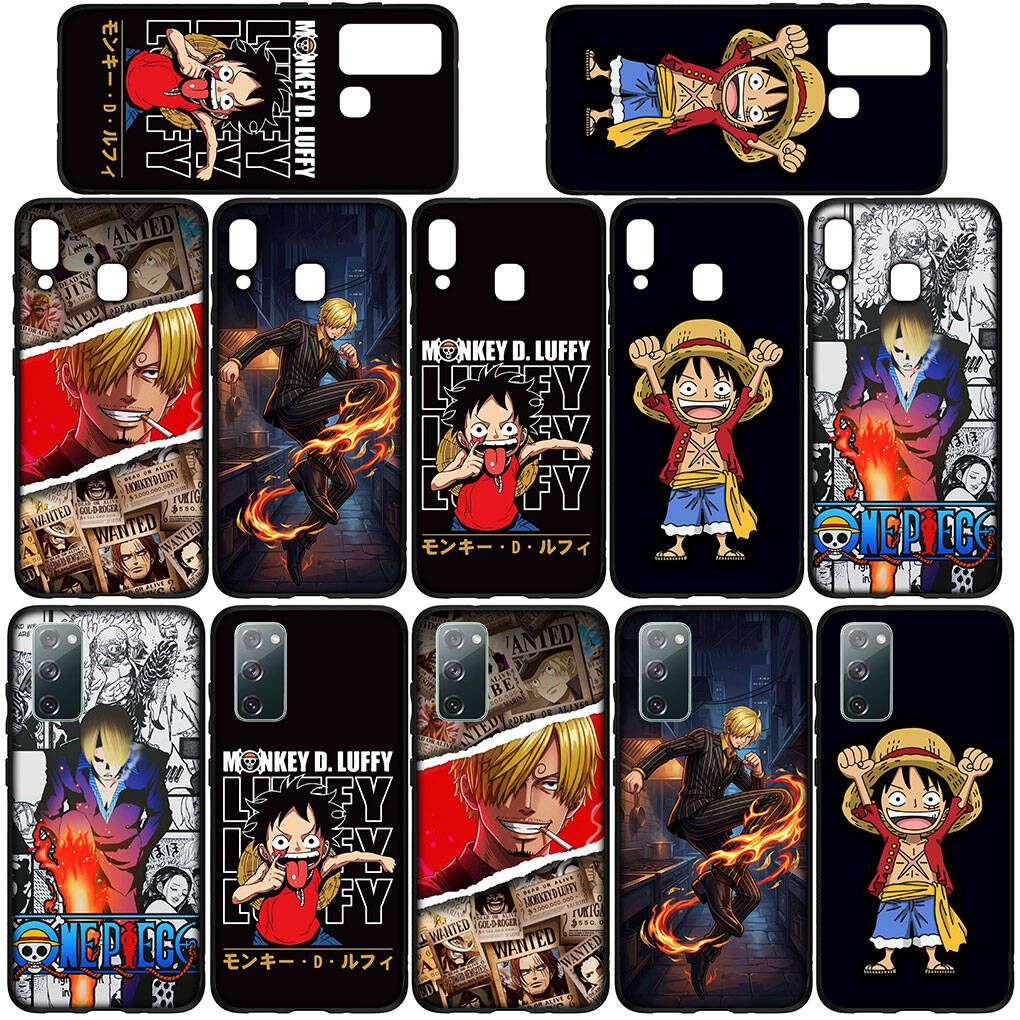 Etui na telefon do iPhone 17 15 16 Plus Redmi Note 14 12 11 13 Pro Max Huawei P30 P20 Lite OPPO A60 A40 A80 A38 A54 Tapeta Luffy One Pieces Sanji Pokrowiec