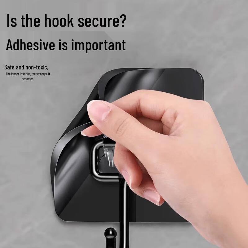 Heavy-Duty Adhesive No-Drill Wall Hooks