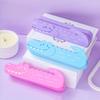 Large Capacity Pencil Case Silicone Stationery Box Desktop Organizer Pen Pouch  Children