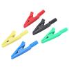 U16 2mm Tail Jack Crocodilian Clip with Needle Jack Red Black YellowGreen Blue Insulated Clip