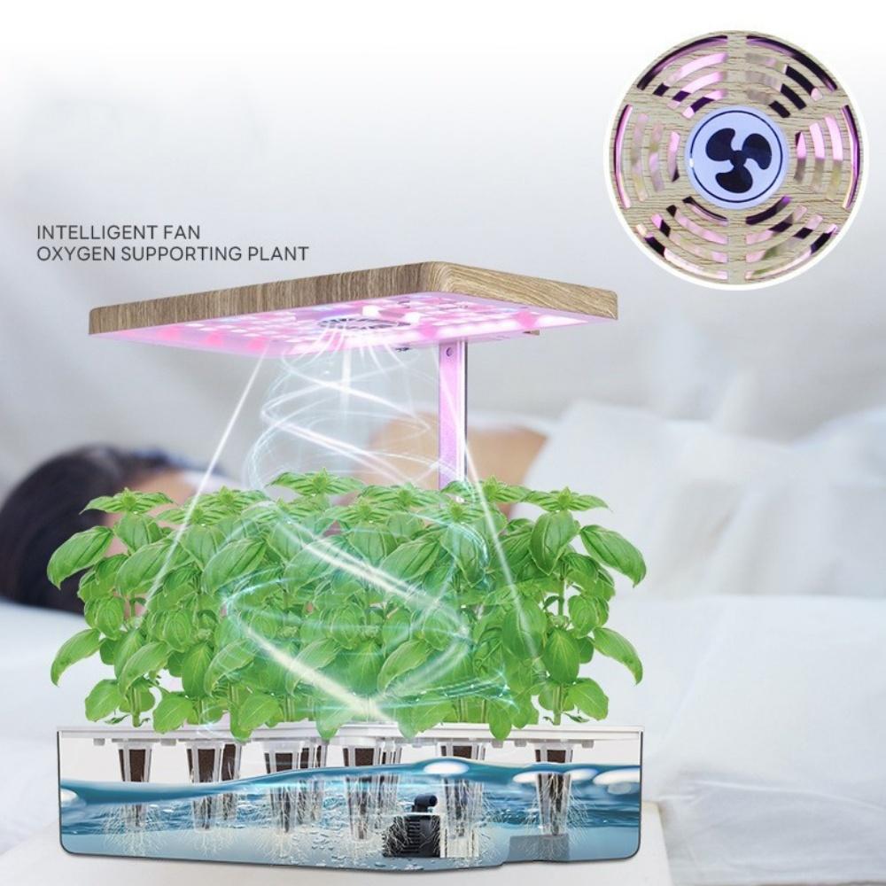 Zerstäubendes hydroponisches Anbausystem-Kit 12-Töpfe Indoor Smart Kräutergarten Pflanzgefäß