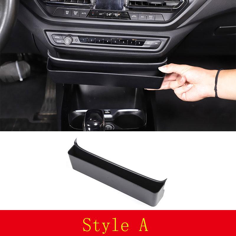 For BMW 1 2 Series F40 F44 2020+ ABS Car Front and Rear Door Inner Handle Armrest Storage Box Mobile Phone Tray Car Accessories