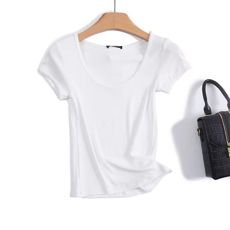 BM&MD&ZA Women's Casual Crew Neck Short Sleeve T-Shirt - Spring/Summer Collection