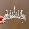 Children's Crown Headwear Princess Girls Crystal Pearl Crown Birthday Performance Flower Girl Wedding Girls Hair Accessories Daquan