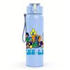1PC Deep Purple Rock Band Group Cartoon Print 750ml Portable Sports Water Bottle Leakproof Gym Outdoor Travel Drink Cup