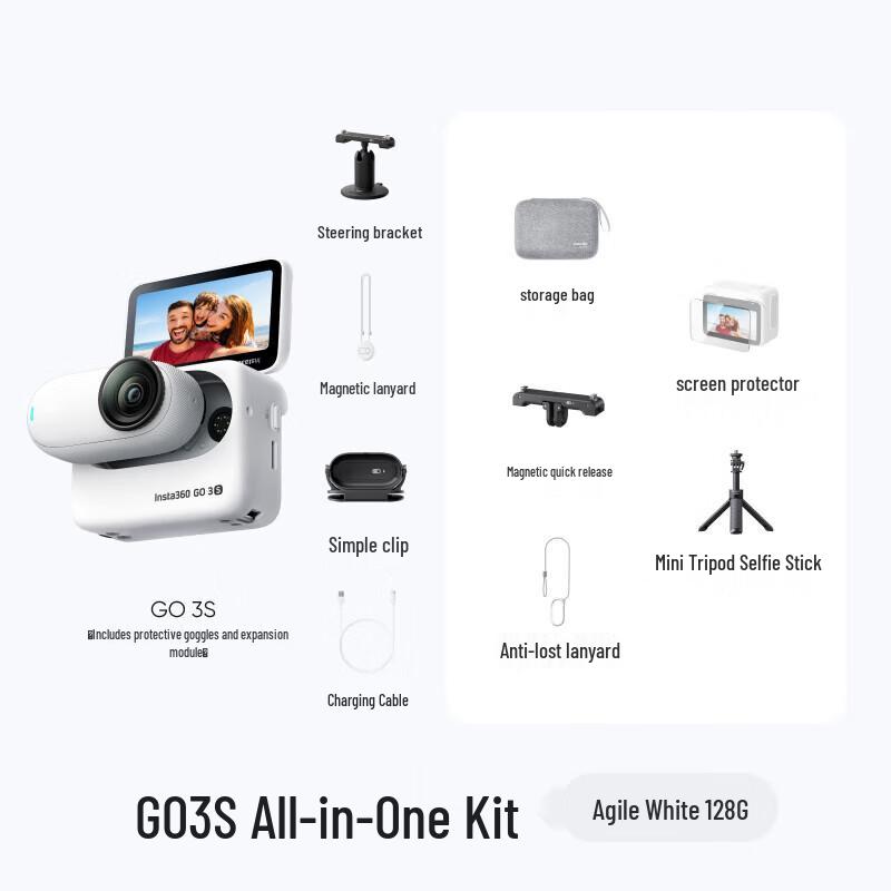 Insta360 GO 3S 4K Thumb Action Camera (CN version)