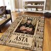 Black Clover Carpet Rug For Living Room Bedroom Home Sofa Decoration Kids Play Nonslip Floor Mat