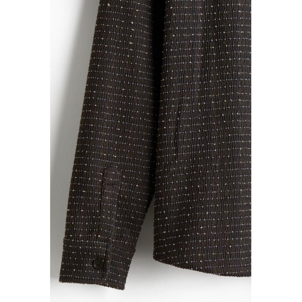 H M Jersey sHirt Regular Fit Dark Grey