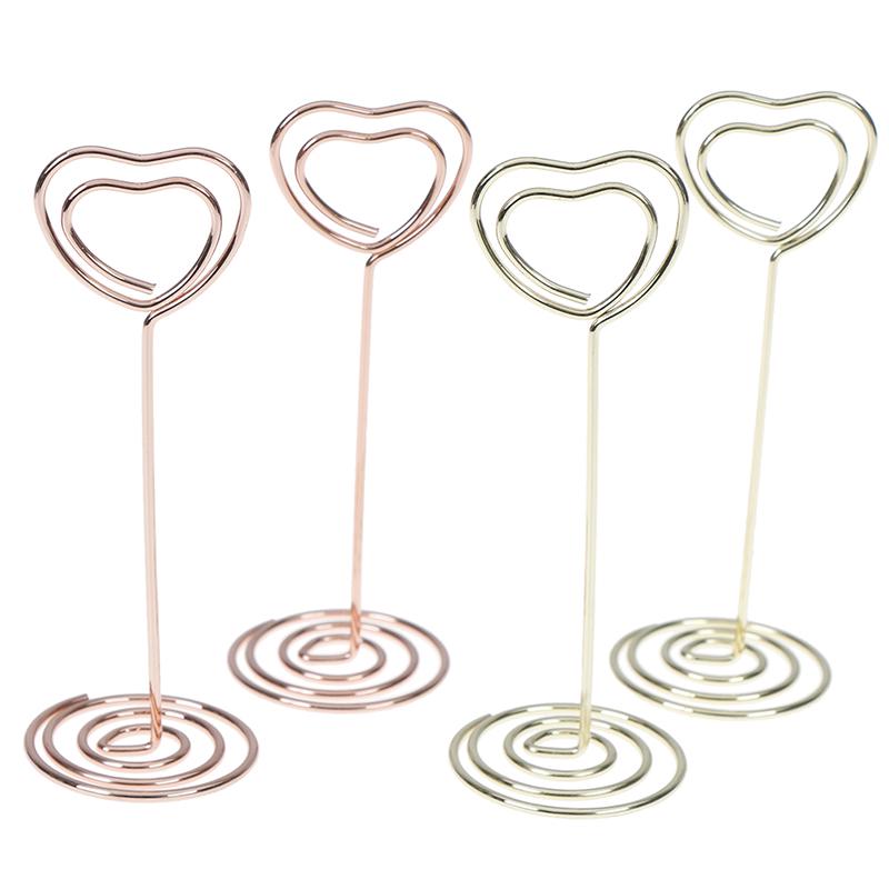 1pc Heart Shaped Photo Card Holder gold rose gold for home wedding decoration 1pc Heart Shaped Photo Card Holder gold rose gold for home wedding decoration