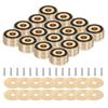 Uxcell 16 stuks Subwoofer Isolatiepads, 40x20mm, Luidspreker Isolatiepad Voetjes, Draaitafel Audio Studio Monitor Isolatiepads, M4 Schroef, Goud