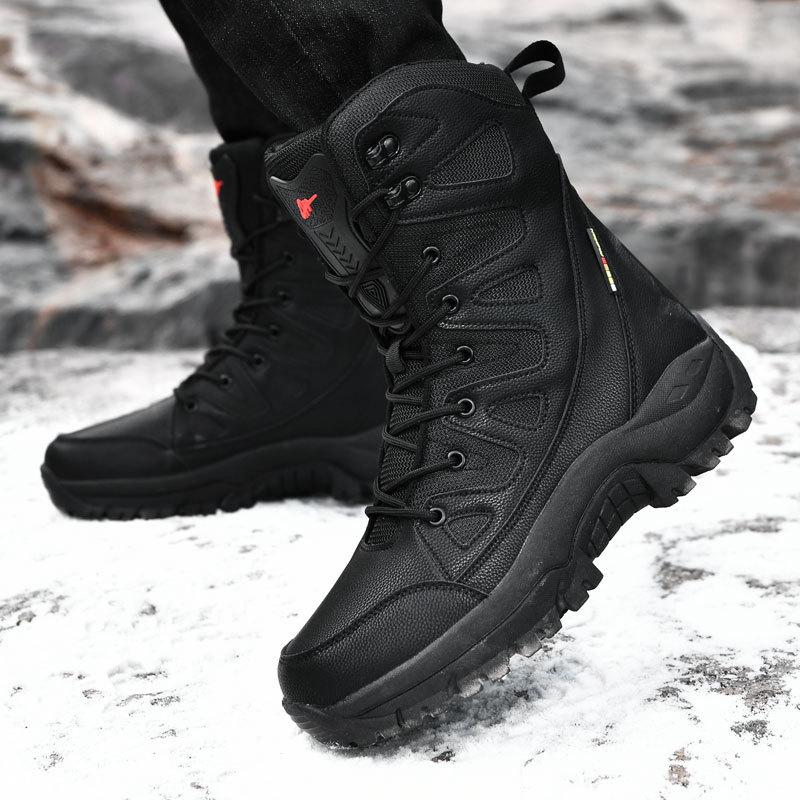 Snow boots Winter outdoor cold-resistant and non-slip combat boots Combat boots