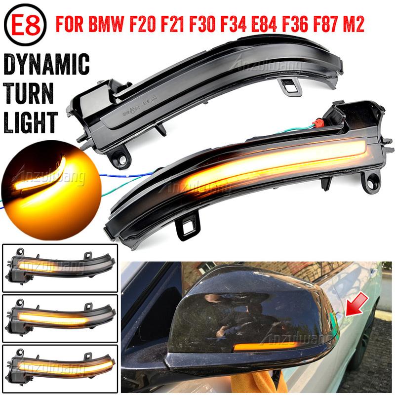 For BMW 1 2 3 4 Series X1 F20 F21 F22 F30 F31 F34 F32 E84 I3 LED Dynamic Turn Signal Light Flowing Water Blinker Flashing Light