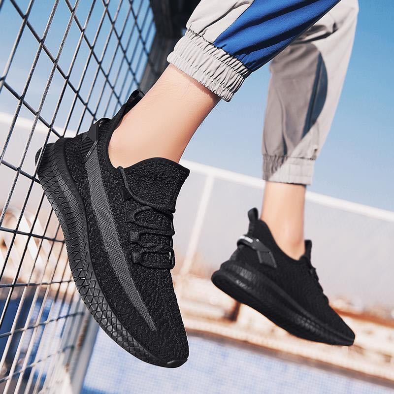 

2025 breathable casual shoes men s shoes sports shoes versatile mesh shoes cloth shoes flying woven shoes spring men s shoes 39