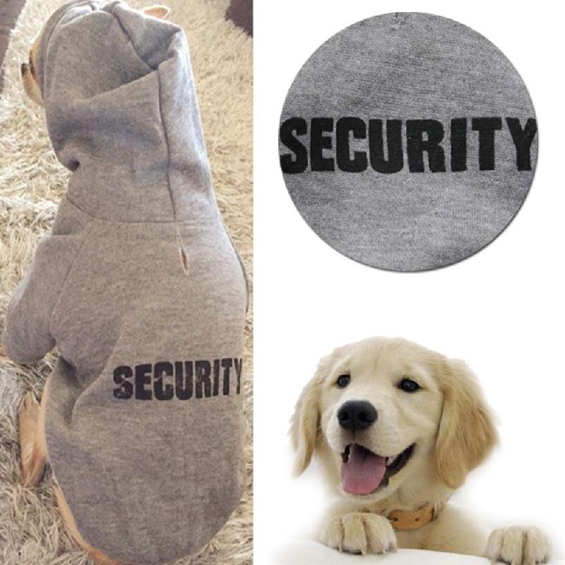 Security Pet Clothes for Small Dogs Warm Coat Jacket Spring Dog Hoodie Puppy Outfits Pajamas Dog