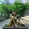 1pcs Lonely Green Elf Garden Decorative Pile, Imaginative Outdoor Sign Decoration, Suitable for Outdoor Lawn and Terrace