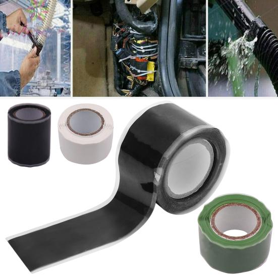 

Insulation Tape Multipurpose Heat-Resistant Waterproof Self-Adhesive Silicone Rubber Sealing Insulation Repair Tape B