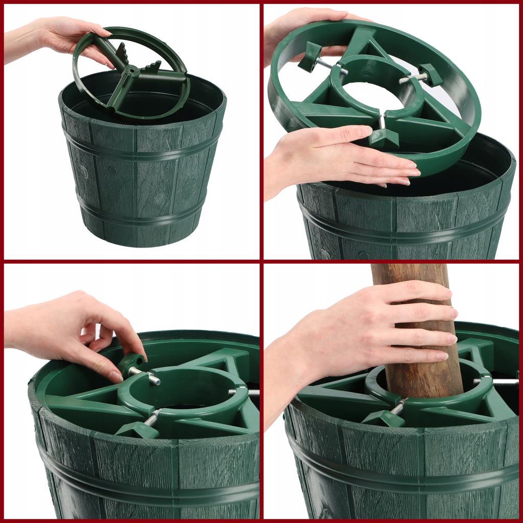 KADAX Großer Weihnachtsbaumständer für einen echten Weihnachtsbaum, Blumentopfbaum 2,8 m