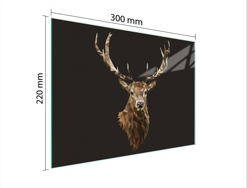 SZKLANA DESKA DO KROEJNIA 30x22 JELEŃ