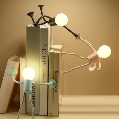 Portable Gift Changeable Shape Funny Sportsman Versatile Creative Quirky Button Battery Desk Ornament Vacuum Suction Gift