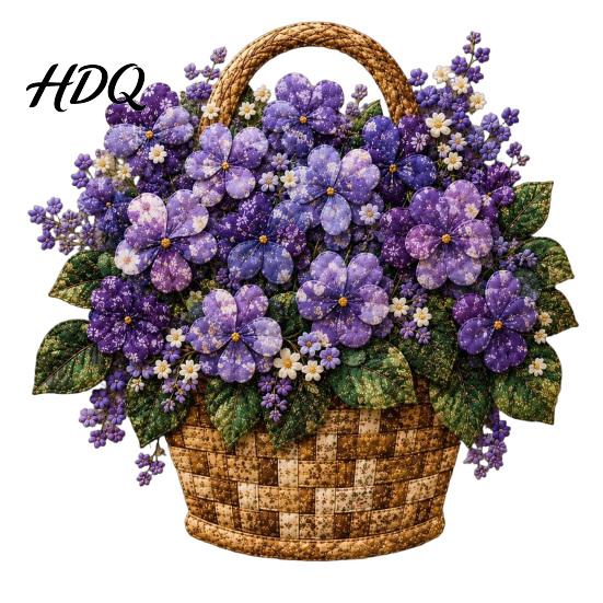Actividades Manualidades de Tela DIY Cesta de Flores Patchwork Kit Flores en Capas Sala de Manualidades Decoración de Pared Proyecto de Costura Floral 3D para Adultos,