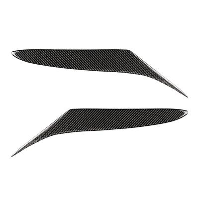2 adet Lamba Kaş Karbon Fiber Far Dayanıklı Pratik Kişilik Kaşlar Göz Kapakları Trim Çıkartmaları Mazda RX8 2004-2008 için
