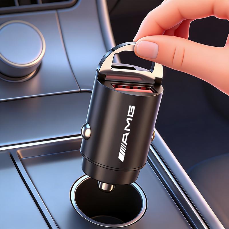 JBCR1 Car Fast Charger USB Type-C Ports Power Adapter Accessories For Mercedes Benz AMG W203 W206 W220 W205 W211 W212 W201 W168 W169