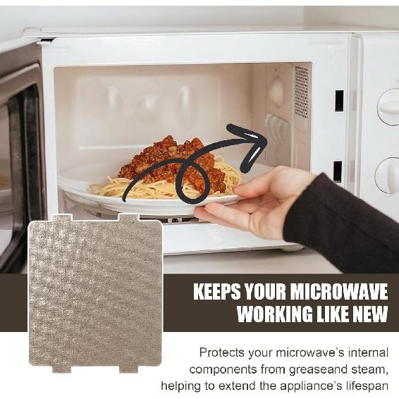 Waveguide Cover Compatible with Frigidaire 5304464061, Microwave Oven Repairing Part Mica Plates Sheets (2 Pack)