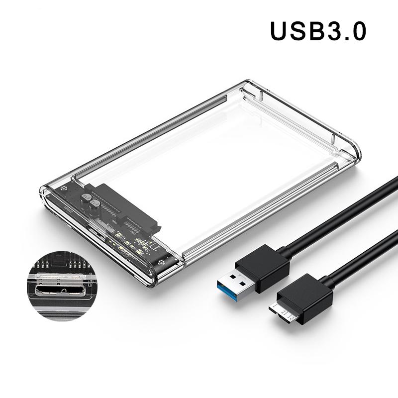 

1 комплект 2,5-дюймового SATA-USB 3.0 без инструментов, прозрачный корпус внешнего жесткого диска [оптимизирован для SSD USB 3.0