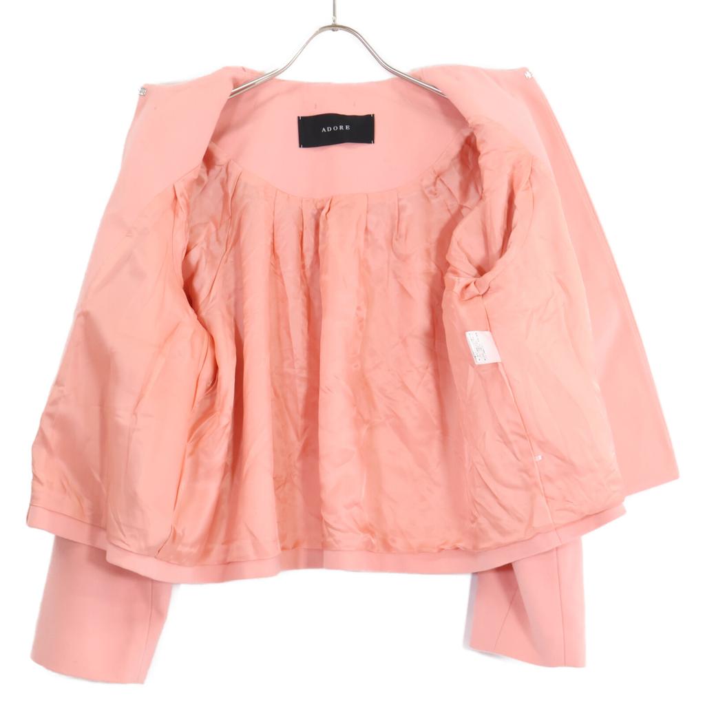 ADORE 531-1250932 Super 180 Melton collarless Jacket 38 pinkUsed