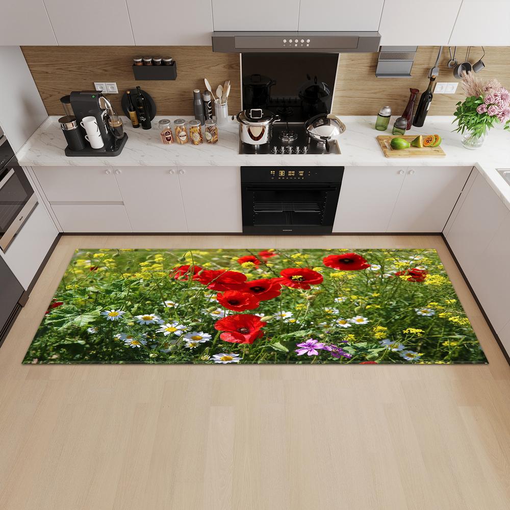 Nordic Kitchen Mat Porch Door Mat Living Room Bedroom Long Carpet Corridor Non-slip Floor Children's Carpet