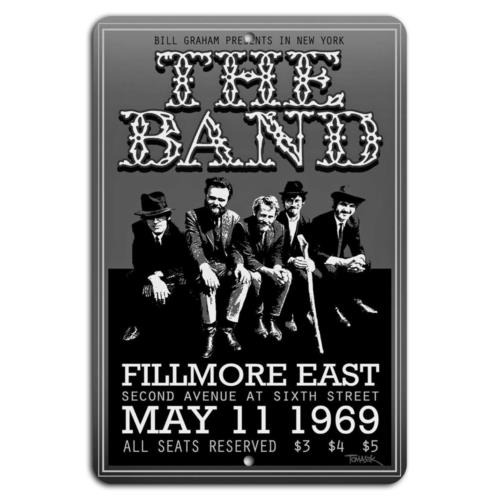 Classic Rock Night The Band Live at Fillmore East Aluminum 20x30cm(7.8x11.8inch)