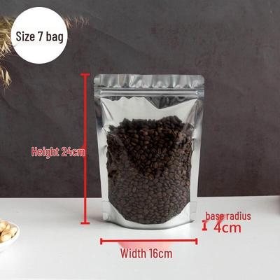 Thickened Semi-Transparent Aluminum Foil Zipper Bag