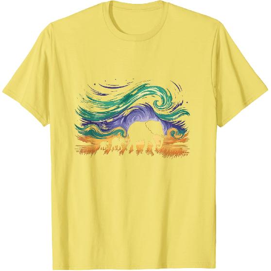 Charmantes Elefanten Modern Art Illustration T-Shirt