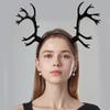 Handmade Antler Horn Headbands Girl Cosplay Headwear Antler Horn Fursuit Masquerades Halloween Cosplay Party