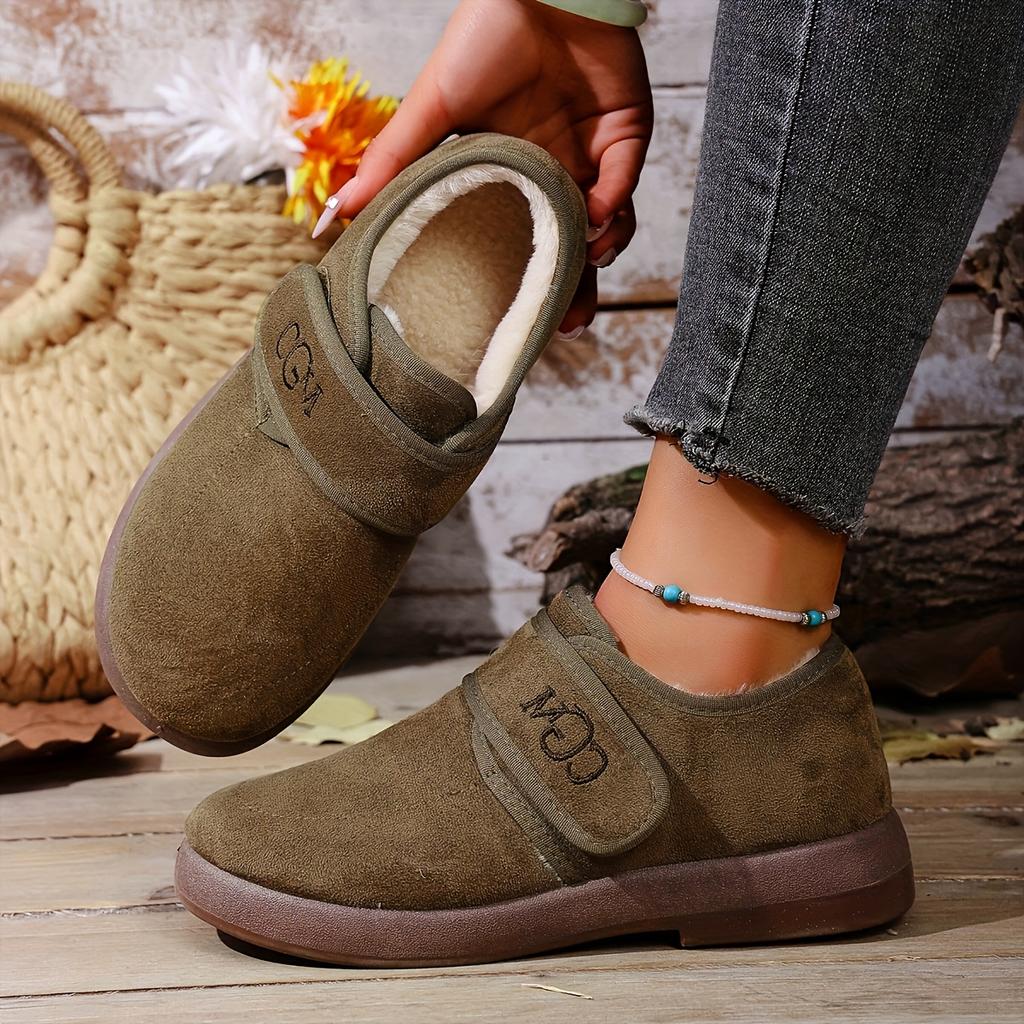 Damenstiefel Warm Weich und Bequem Winter Dicke Sohle, Rund Zehenschuhe