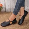 Moda mokasyny buty damskie płytkie buty z klamrą casual jesień 2024 sukienka przytulne chodzenie miękka podeszwa buty nowa marka mujer zapatos