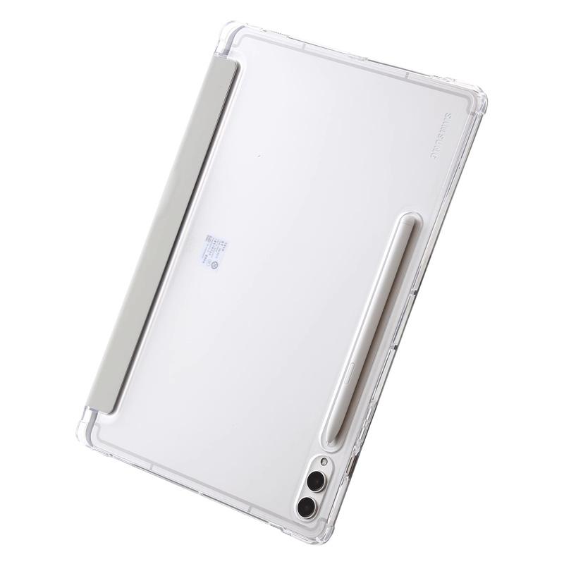 For Samsung Tab S10 S9 FE 10.9 Plus 12.4 13.1 Inch Case Acrylic Back Cover For Galaxy Tab A9 Plus S9 Fe 11" Pen Holder Cases