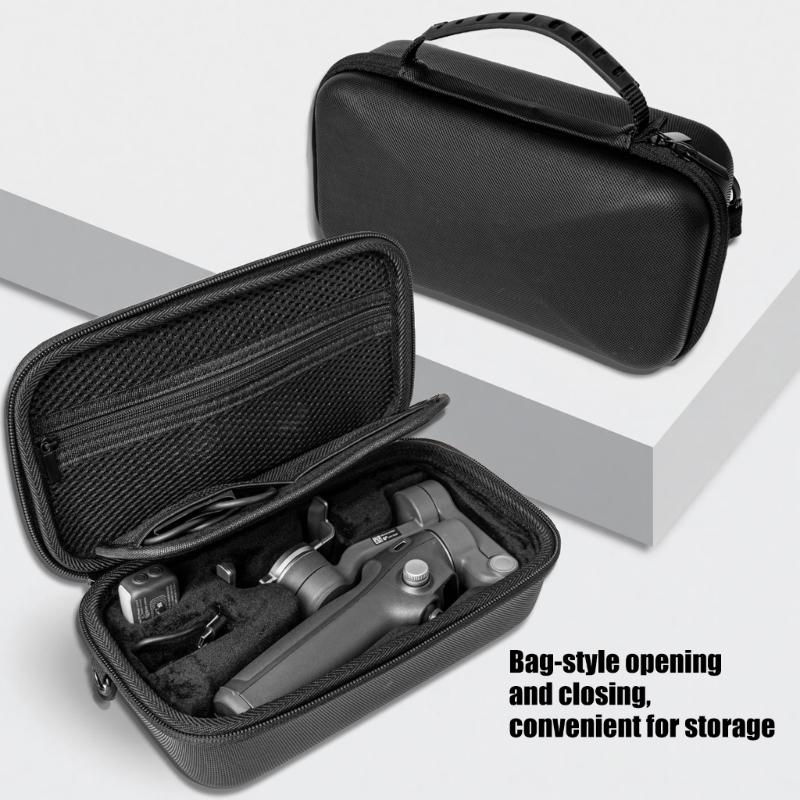 Shockproof Organiser EVA Hard Shell Carrying Case Storage Bag for OM 7/7P Handheld Gimbals Black