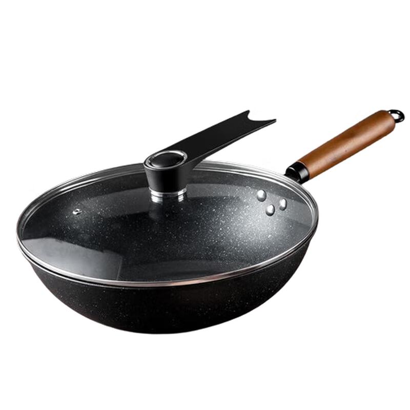 Mei Chu Fine Iron Non-stick Wok Set