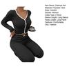 Womens Lace Trim Ribbed Knit Pajamas Set Long Sleeve Crop Top Wide Leg Pants Lounge Set 2 Piece Pjs Sleepwear