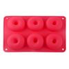 6 Hole Silicone Donut Mold DIY Cookie Chocolate Mould Non-Stick Cake Dessert Bakeware Heat Resistant Baking Pastry Tools