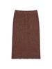 KIRSH Texture Pattern Knit Long Skirt [Brown]