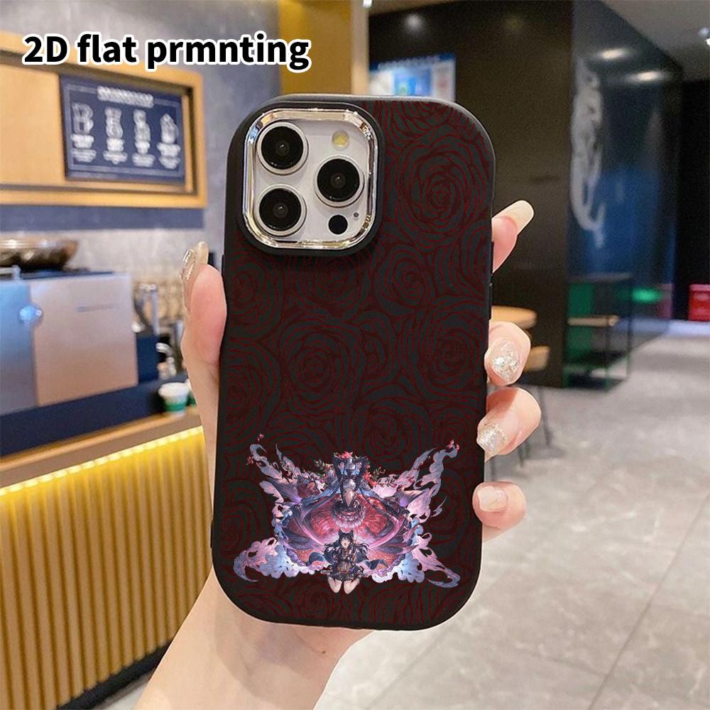 Phone Case: 2D Flat Design Suitable for iPhone 18 17 16 15 14 13 Pro Protective Case, Couple Style, Beast Ear Girl, Christmas and Halloween Gift
