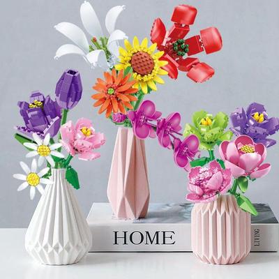 Eternal Flower Building Block Rose - Educational Toy for Girls, Perfect Birthday or New Year Gift
