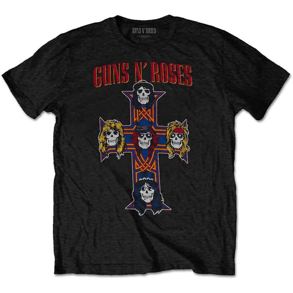 Men s Johnny Cash Winged Guitar T-shirt Small Black S